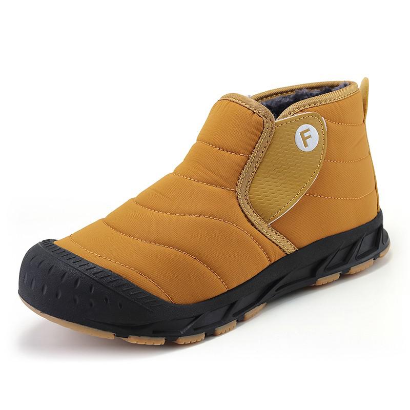 Winter Men Snow Boots Warm Fur Ankle Boots Long Outdoor Waterproof Shoes