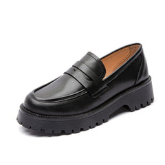 Style Casual Loafers Genuine Leather Fashion Shoes Girls