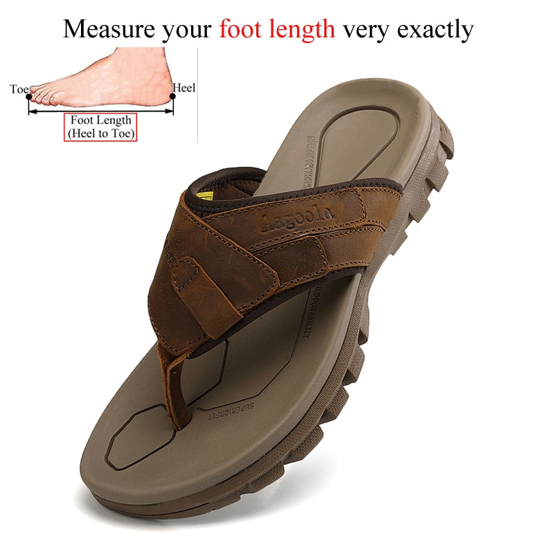 Men Slippers Outdoor Flip Flops Casual Shoes Beach Comfortable Slipper Sandals