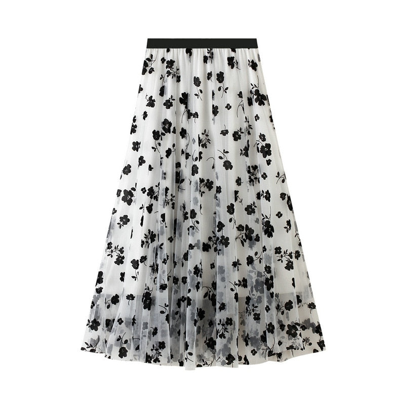 Style Geometric Print Y2K Skirt