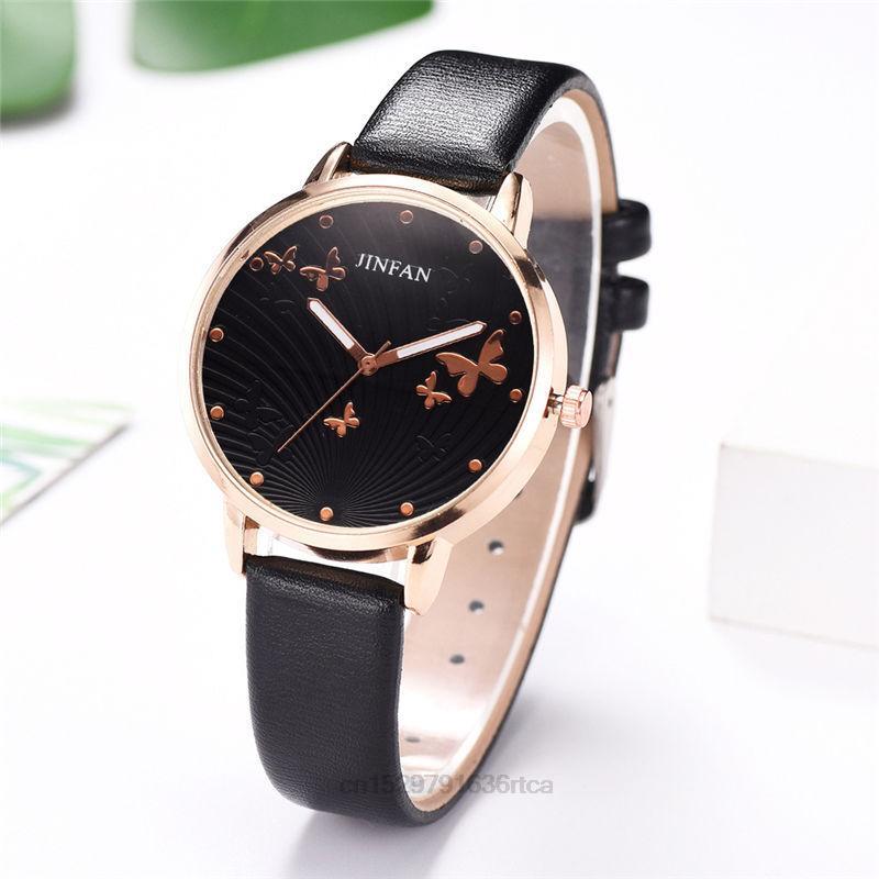 Elegant Simple Butterfly Design Dial Design Ladies Watches