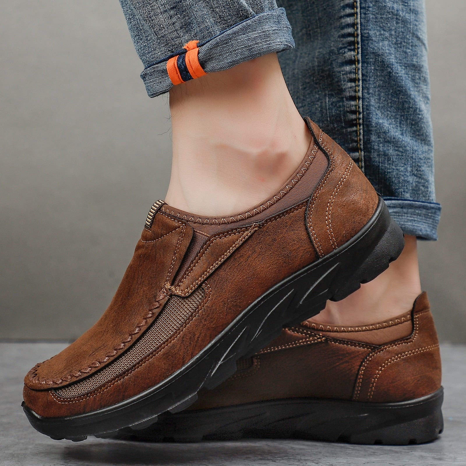 Men Loafers Casual Shoes Breathable Sneakers Light Outdoor Flat Footwear Shoes