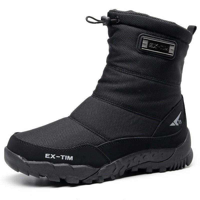 Men Boots Shoes Footwear Warm Fur Snow Boots