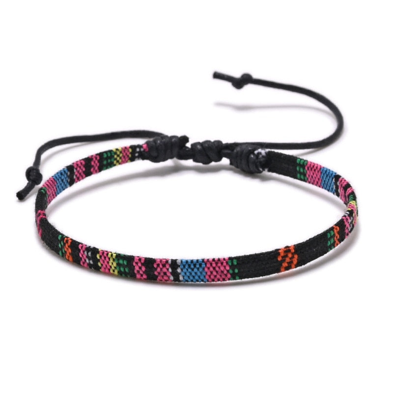 Anklets for Men And Women Braided Rainbow Foot