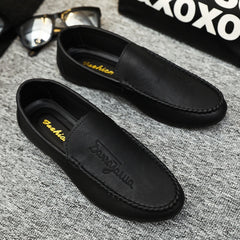 Men Loafers Comfortable Flat Casual Shoes Breathable Slip-On Soft Driving Shoes