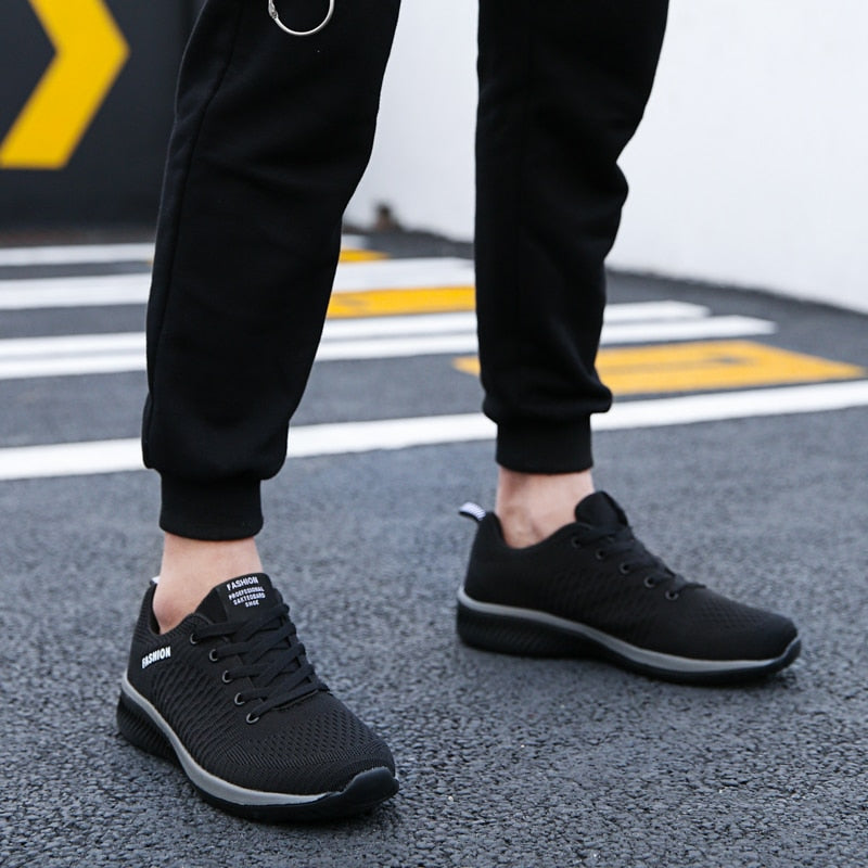 Men Sneakers Shoes Casual Knit Sneakers Breathable