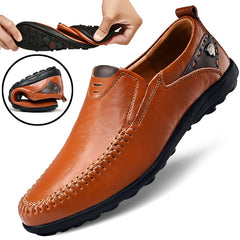 Men Casual Shoes Breathable Slip on Formal Loafers Men Driving Shoes