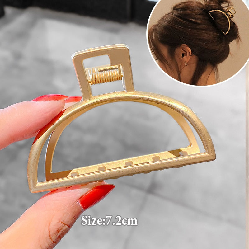 Women Geometric Hair Claw Girls Clamps Fashion