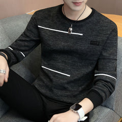 O-Neck Loose Knitted Sweater Men Casual Pullovers Long Sleeve Tops