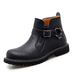 Winter Men Motorcycle Boots Ankle Boots Shoes Classic Boots