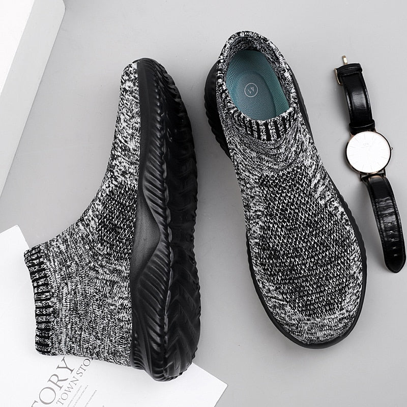 Socks Shoes Mesh Flat Sports Breathable Vulcanized Men Sneakers