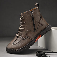 Men Ankle Handmade Boots Safety Shoes Casual Shoes Comfy Soft Sole