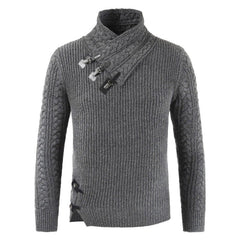 Men Turtleneck Sweater Pullover Shirts Clothing Knitting