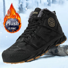 Winter Men Boots Warm Army Boot Waterproof Snow Boots Non-slip