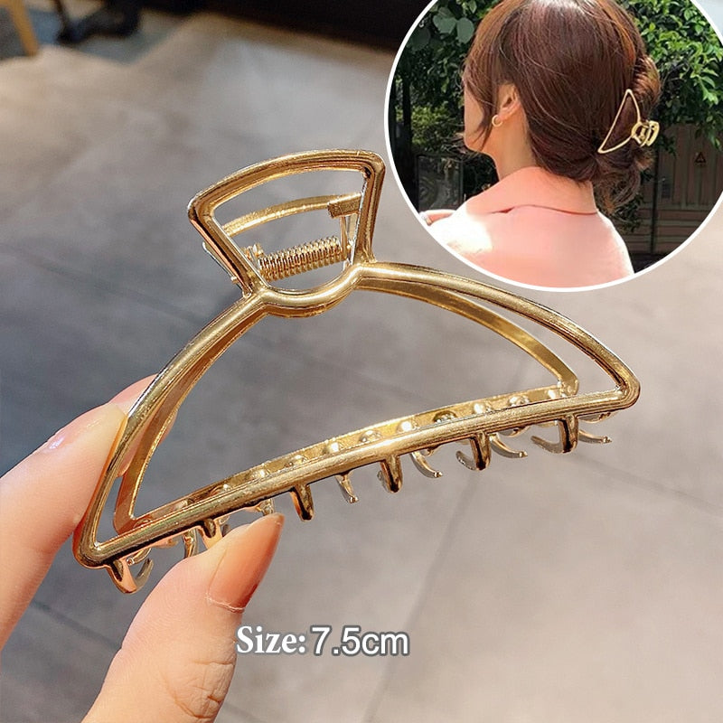 Women Geometric Hair Claw Girls Clamps Fashion