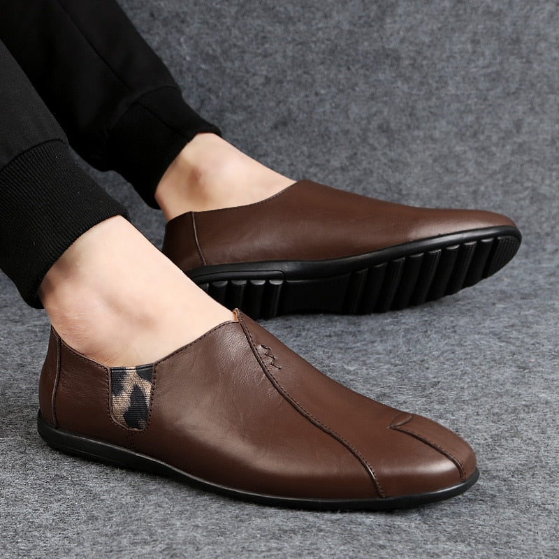 Men Casual Shoes Loafers Moccasins Breathable Slip on Driving Shoes