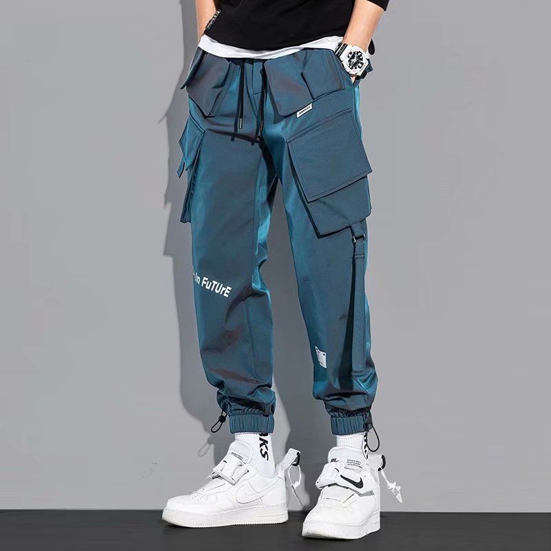 Men's Cargo Pants Hip Hop Multi-pocket Trousers Sweatpants Casual