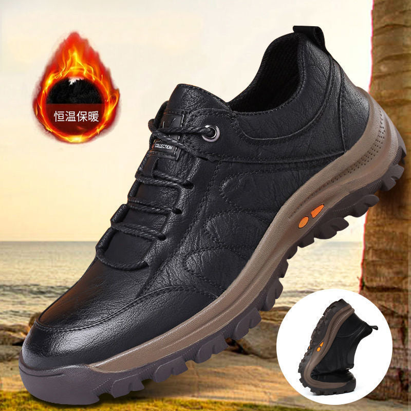 Men Winter Boots Thick Comfortable Rubber Soled Non-slip Boots