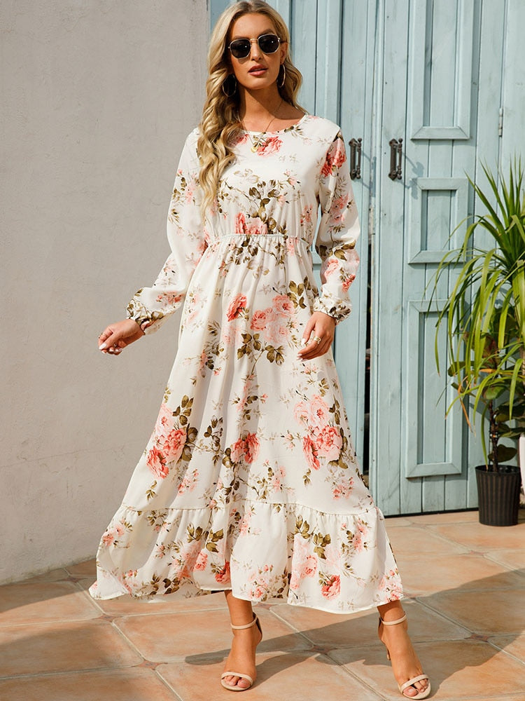 Floral Maxi Dresses For Women Summer Dress