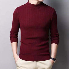 Men Sweater Wool Turtleneck Winter Warm Cotton Pullovers Sweaters