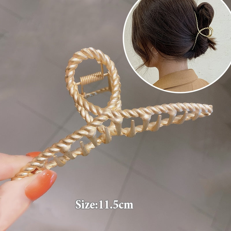 Women Geometric Hair Claw Girls Clamps Fashion