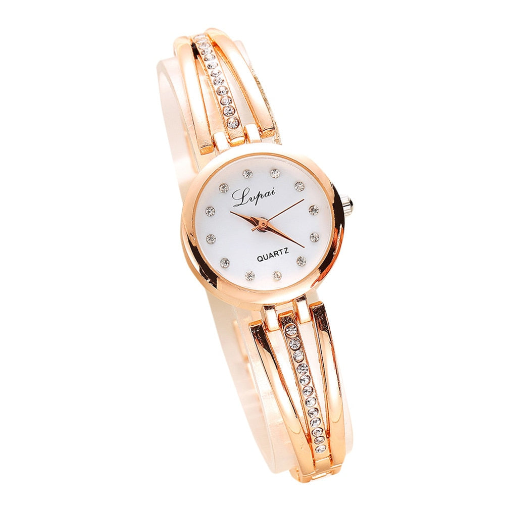 Watches Fashion Ladies Unisex Stainless Steel Rhinestone Quartz