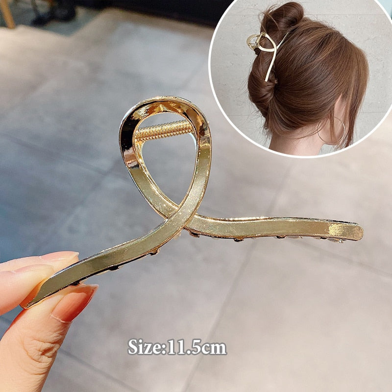 Women Geometric Hair Claw Girls Clamps Fashion