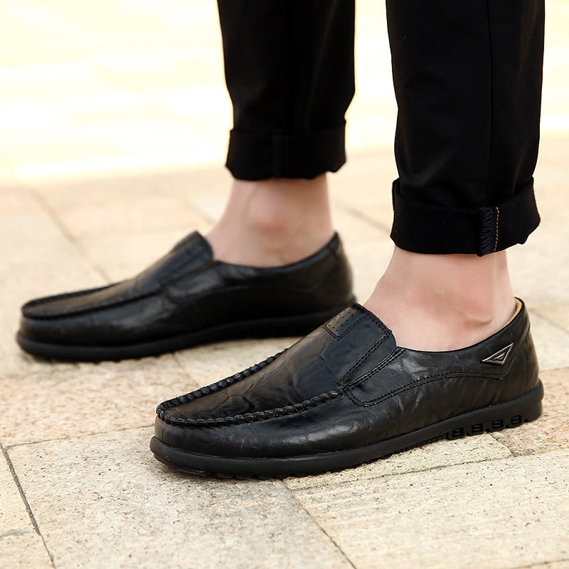 Men Casual Shoes Loafers Breathable Slip on Driving Shoes