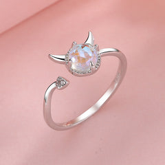 Fashion Silver Color Minimalist Irregular Twined Finger Rings