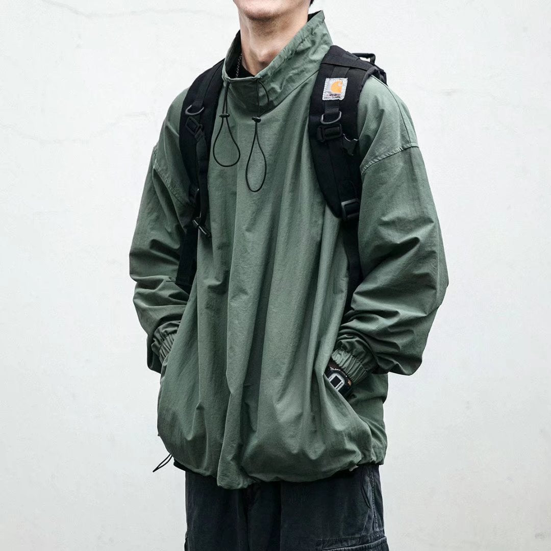 Men Jacket Windbreaker Coat Male Outwear Camouflage Hip Hop Clothes