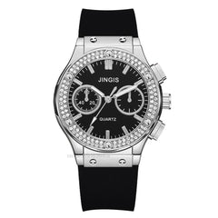 Fashion Rubber Women Watches Luxurious Brand Casual