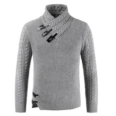 Men Turtleneck Sweater Pullover Shirts Clothing Knitting