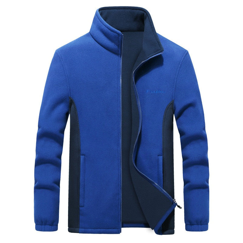 Men Fleece Jacket Autumn Big and Tall Clothing Jacket Liner Cardigan