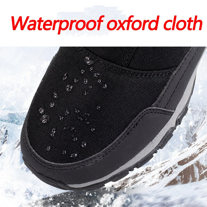 Men Boots Winter Shoes Warm Snow Boots Mid-calf Warm Shoes Boots