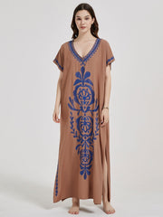 Embroidery Beach Cover up Saida de Praia Swimsuit