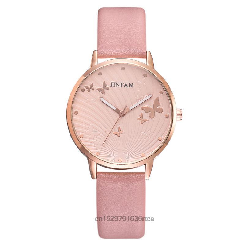 Elegant Simple Butterfly Design Dial Design Ladies Watches