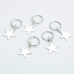 5-50pcs/bag Silver Metal Hair Rings Braid Dreadlocks Bead Hair