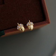 Acorn Shaped Small Plant Earrings