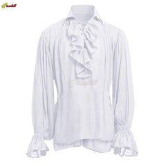 Autumn Casual Shirts Steampunk Long Sleeve Ruffled Shirt Gothic Blouse Tops