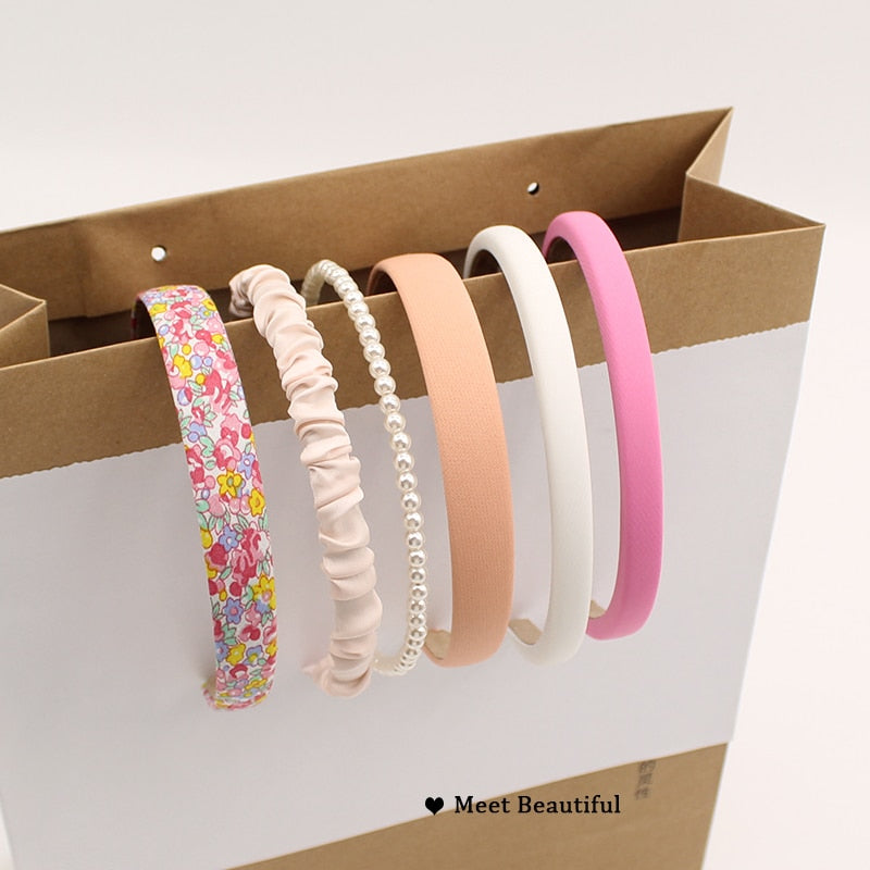 3/6/8PCS Set Fashion Women Cloth Hair Bands Headdress