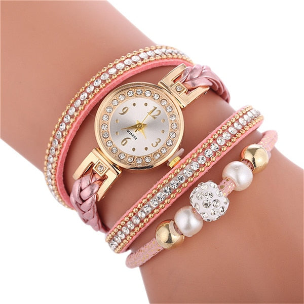 Relogio Bracelet Watches Women Wrap Around Fashion Bracelet