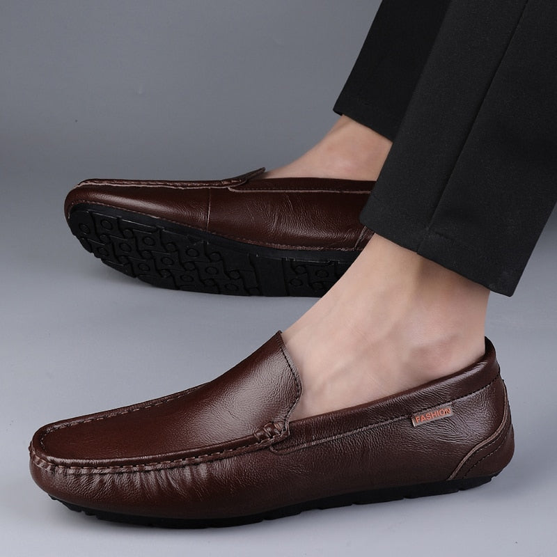 Men Casual Shoes Loafers Moccasins Breathable Slip on Driving Shoes