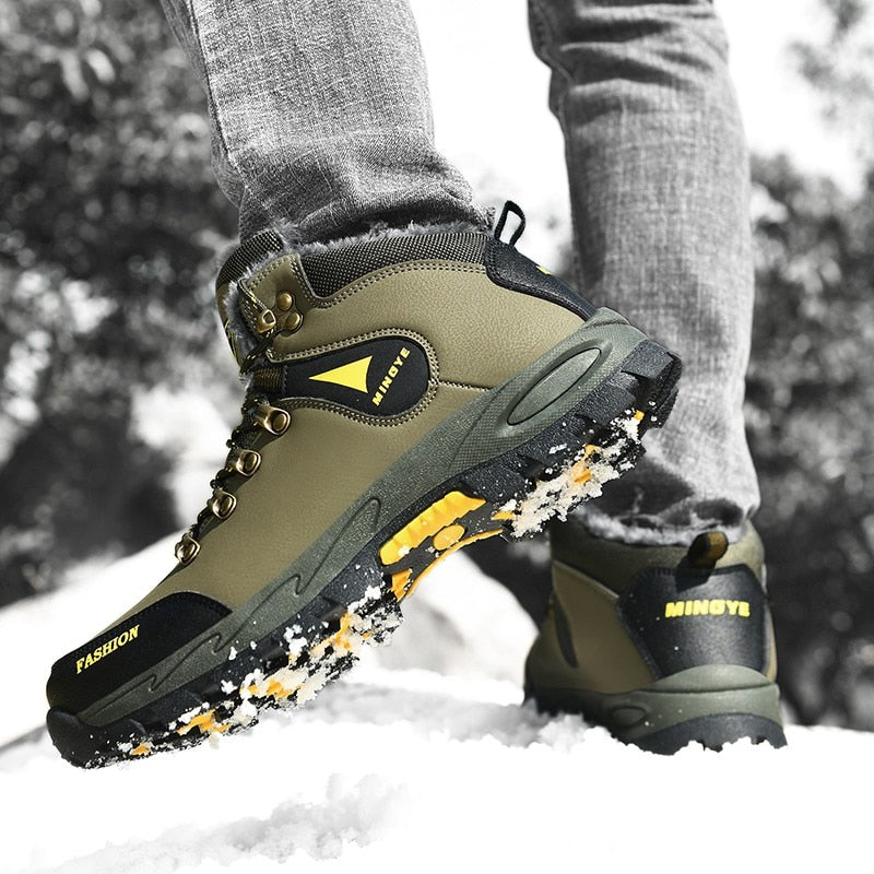 Men Boots Winter Shoes Snow Warm Sneakers Non-slip Waterproof Shoes