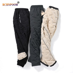 Warm Thicken Joggers Water Proof Casual Pants Men Trousers