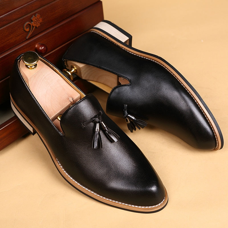 Men Casual Driving Designer Loafers Dress Shoes tassel