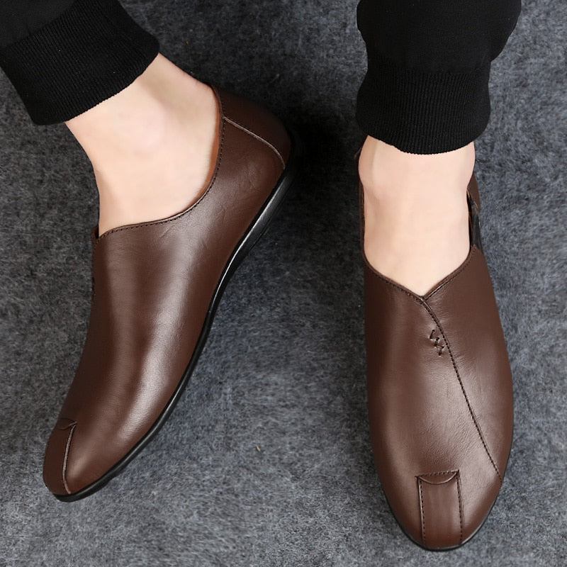 Men Casual Shoes Loafers Moccasins Breathable Slip on Driving Shoes