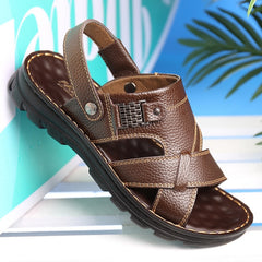 Men Sandals Shoes Waterproof Slip On Soft Sandals Sole Slippers