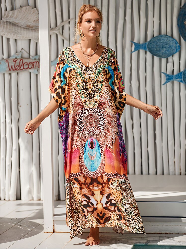 Long Beach Dress Cover-Ups  Beach Sarongs