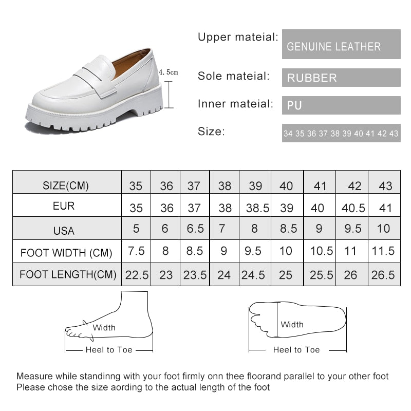 Style Casual Loafers Genuine Leather Fashion Shoes Girls