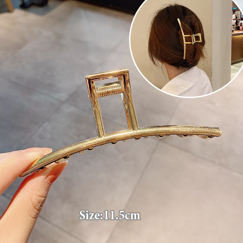 Women Geometric Hair Claw Girls Clamps Fashion